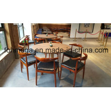 6 Persons Round Restaurant Table and Chair Furniture (FOH-RTC03)